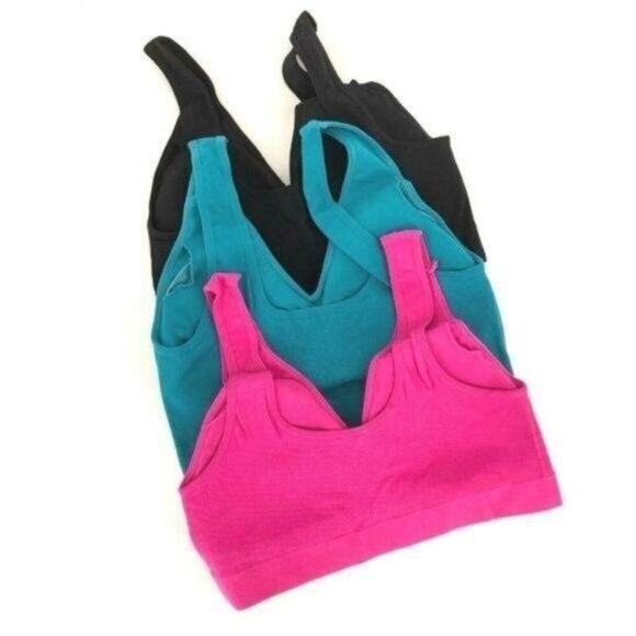 Rhonda Shear Cotton Ahh Bra 3 Pack Women's Size XL New in Poly Packaging… - Picture 2 of 7